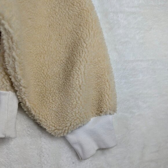 Trinity The Label Trinity Tennis Sherpa Half Zip Pullover Sweater Sz Small - Picture 3 of 10